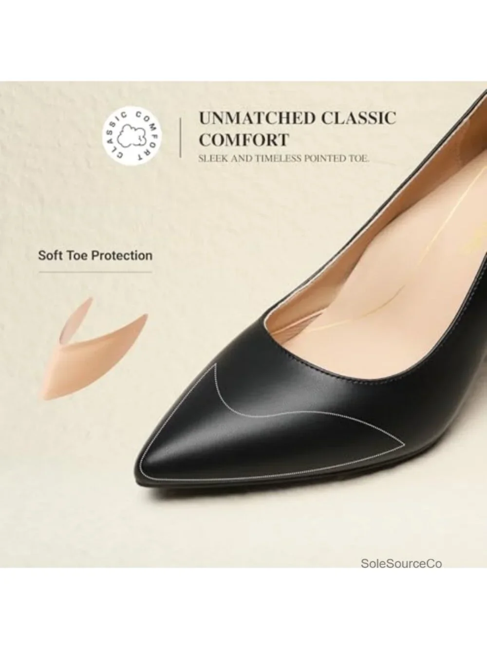 Women's Pointed Toe Stiletto Heels Faux Leather Dress Pumps